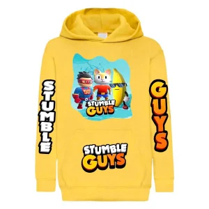 Stumble Guys Bananito Superguy Meow  Felpa IT Y
