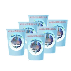 Bicchieri Carta personaggi 12 pezzi