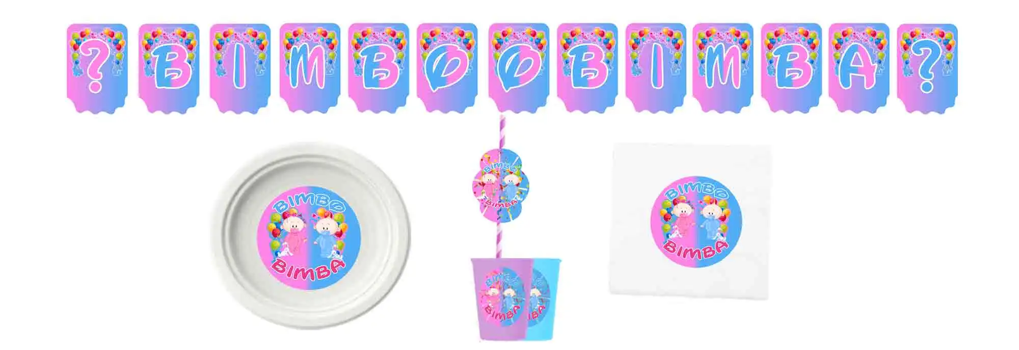 Baby Girl or Boy? Gender Reveal Kit festa Bimbo o Bimba - immagine 2