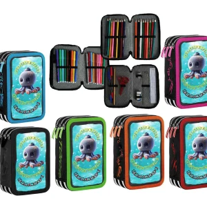 Astuccio scuola Bluberini Octopusini Brainrot Completo 3 zip