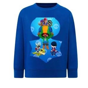 Felpa Brawl Stars senza cappuccio Felpata