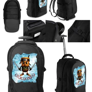 Zaino Scuola Trolley Brainrot Tung Tung Shaur