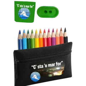 Mare fuori and friends Bustina Portacolori Colori inclusi e temperino con raccoglitore