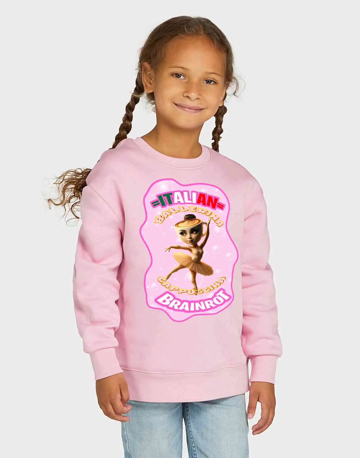 Brainrot Ballerina Cappuccina Felpa Pesante Invernale