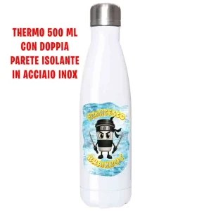 Brainrot Cappuccino Assassino Borraccia Bottiglia Termica 500 ML