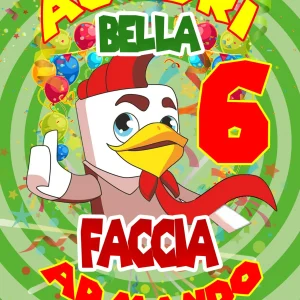 Bellafaccia and friends Cialda Ostia Per Torta Personalizzata RETTANGOLARE o ROTONDA E CANDELA INCLUSA