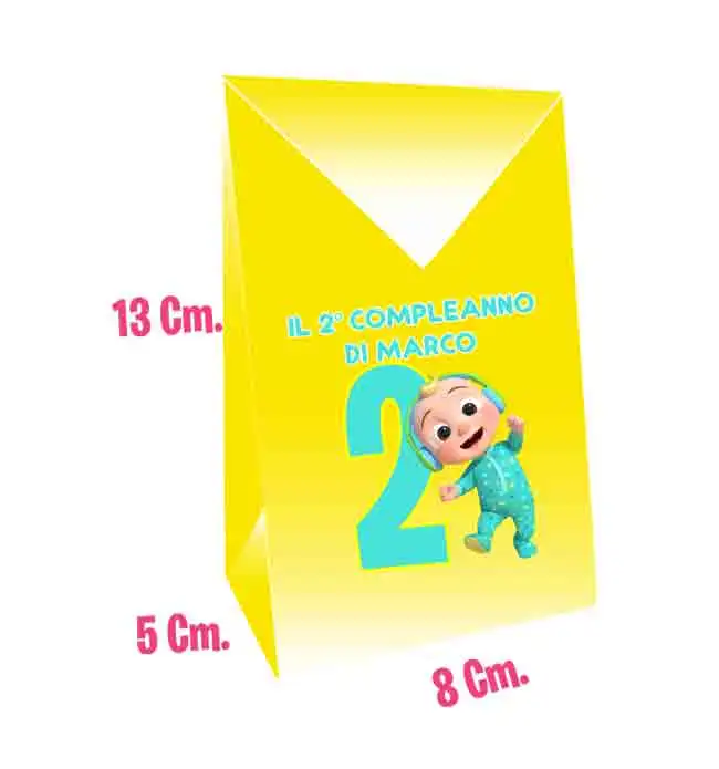 Cocomelons and friends Scatola da party per Regalini Festa