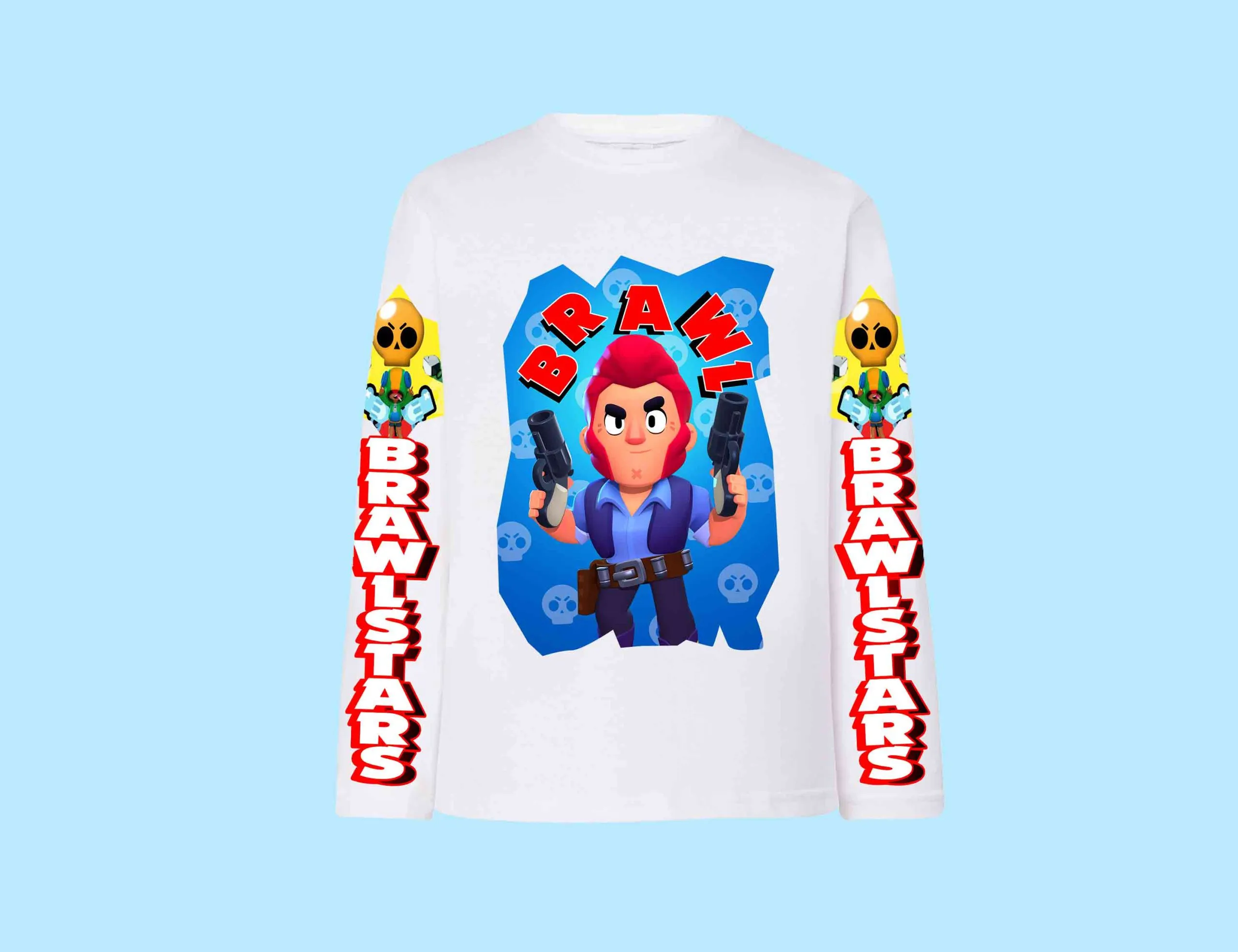 Brawl Colt 2 T shirt Cotone 100% manica lunga 0547 - immagine 2