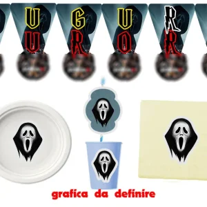 Scream Ghost Face and friends Kit anniversaire enfant personnalisé personnage au choix