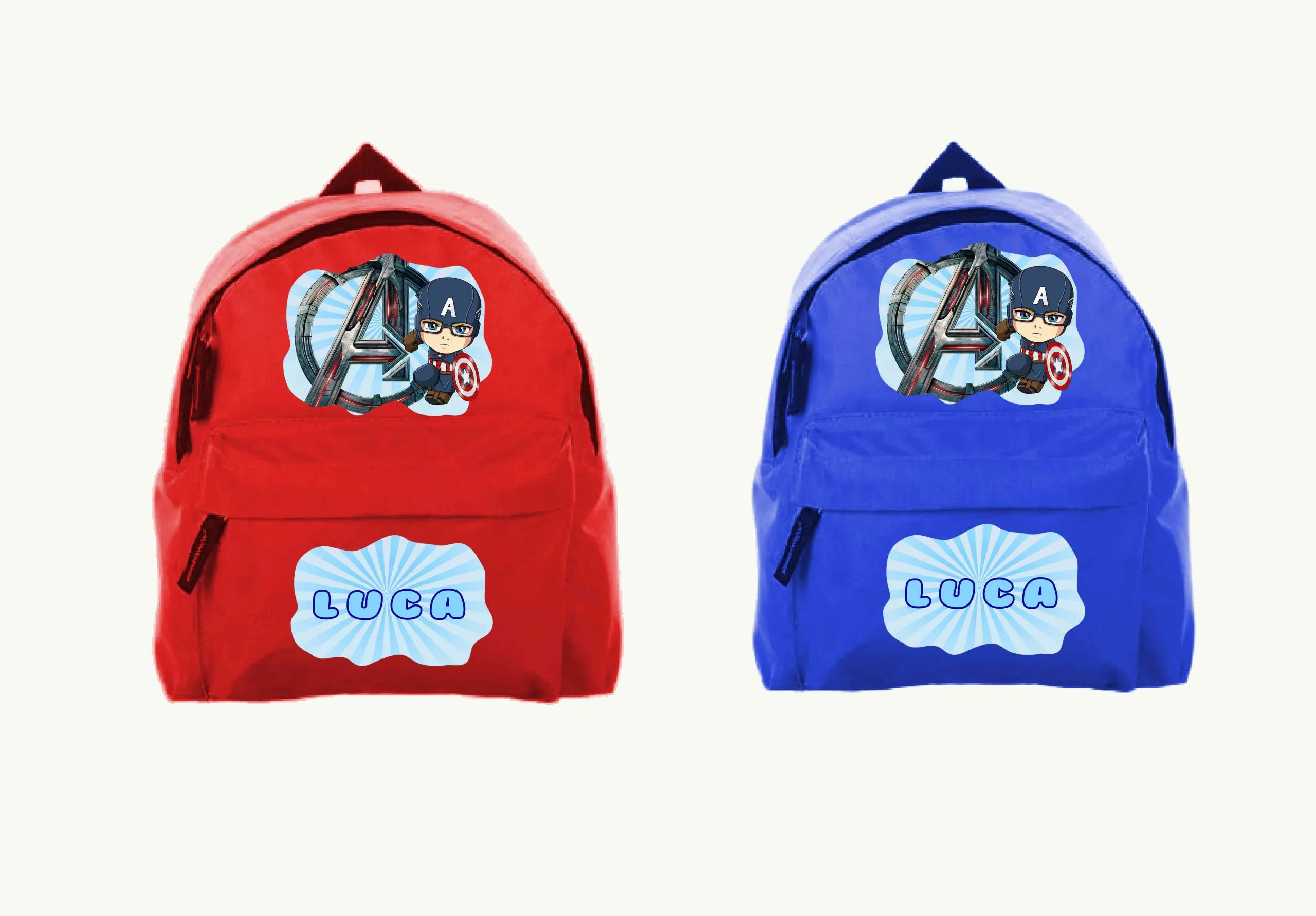 Capitan America Zaino asilo ZAINO SCUOLA MATERNA - immagine 2