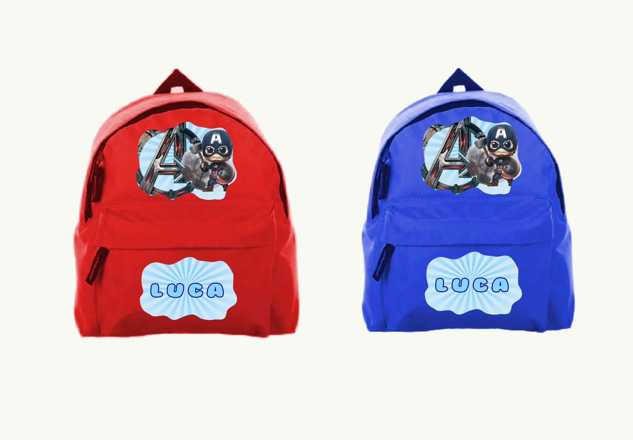 Capitan America Zaino asilo ZAINO SCUOLA MATERNA - immagine 2