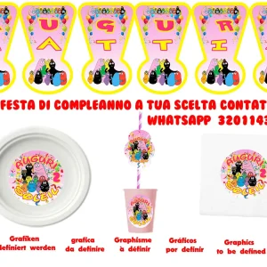 Barbapapa and friends kit Festa Compleanno per 8 persone
