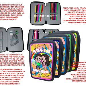 Dinsieme Astuccio 3 zip Triplo Scuola