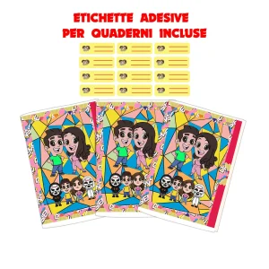 Quaderno maxi Erik Dominic Formato A4 (21Cm X 29,7Cm) Per Elementari E Medie– Carta 80G/Mq Confezioni da 10 pezzi