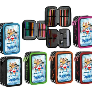 Astuccio scuola Doraemon Completo 3 zip
