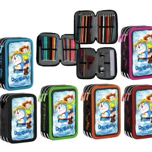 Astuccio scuola Doraemon Completo 3 zip