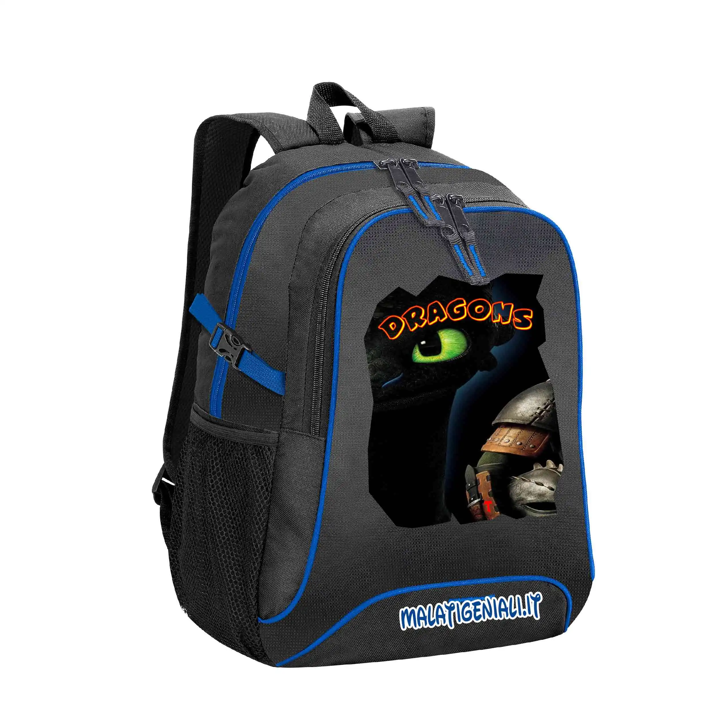 Dragon Sdentato Zaino scuola 27 Litri, 33 x 44 x 19 cm, 2 Scomparti 1425 - immagine 2