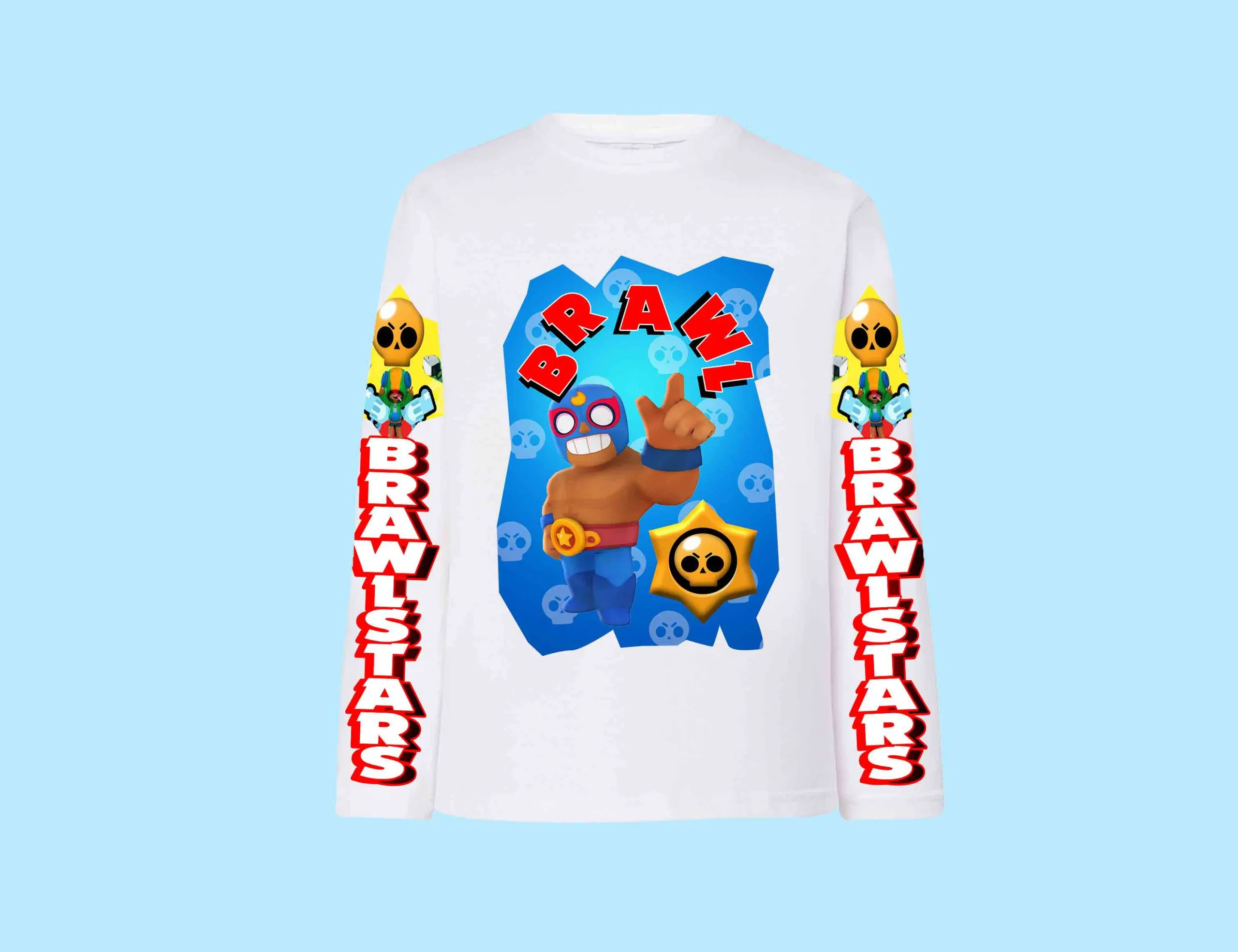 Brawl Elprimo T shirt Cotone 100% manica lunga 0549