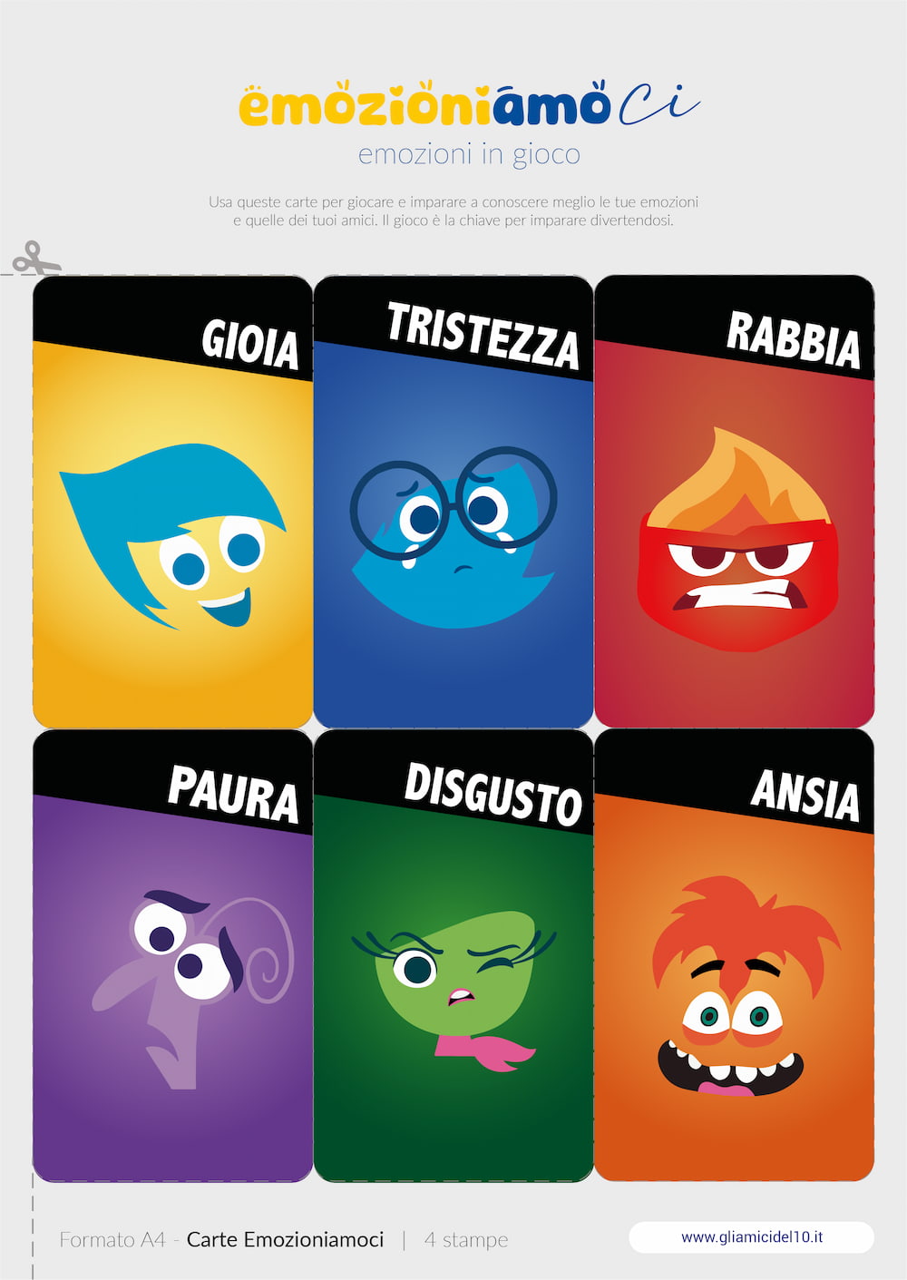 CARTE EMOZIONIAMOCI: ed. Inside Out 2 - immagine 3