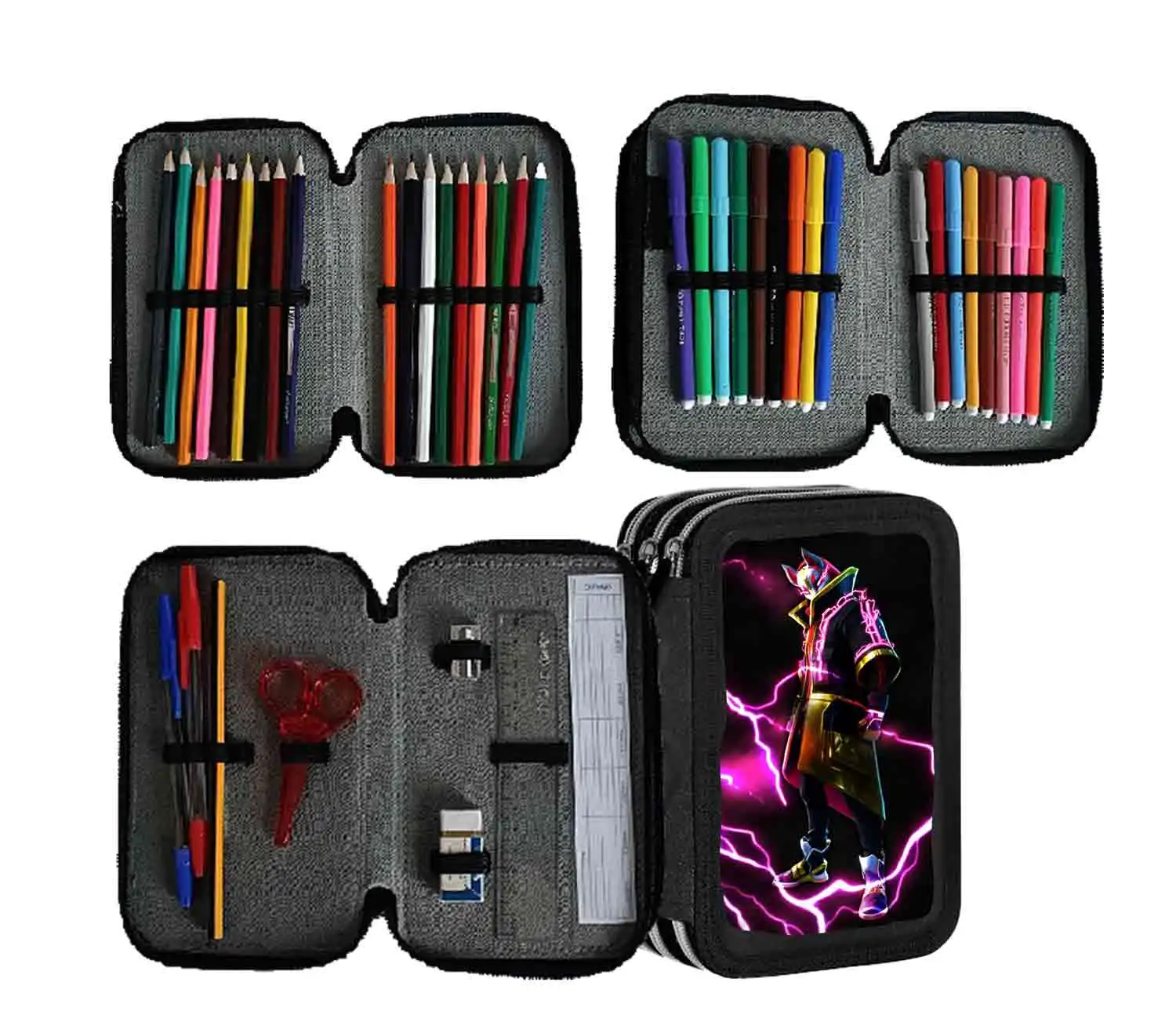 Astuccio scuola Fortnitelegend Completo 3 zip