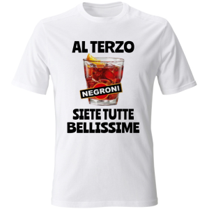 T-Shirt Unisex al terzo negroni T-SHIRT