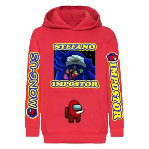 Among Us IMPOSTOR MANO Felpa Cappuccio