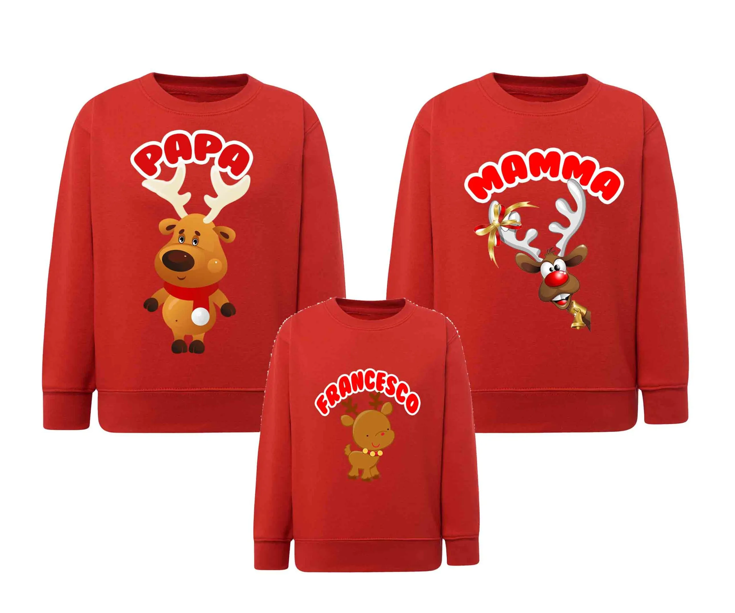 Tris Famiglia Natale Felpe - immagine 2