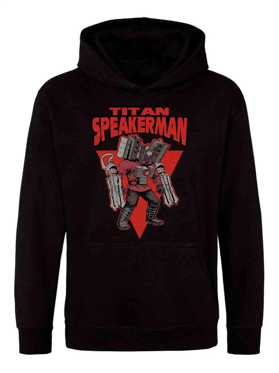 Titan Speakerman Illustration Youth Felpa con cappuccio