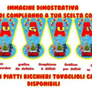 Brawl and friends Festone Personalizzabile