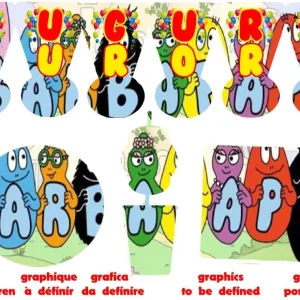 Barbapapa and friends Birthday Party Kit für 8 Personen und mehr