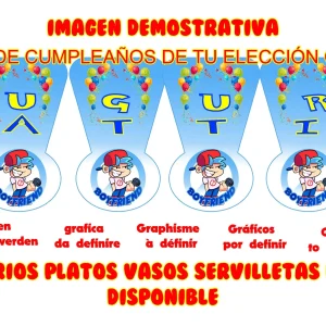 Boyfriends and friends Guirnalda Banner Aviso Feliz Cumpleaños