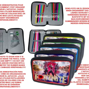 Fortnite Gamer Astuccio scuola 3 zip completo accessori