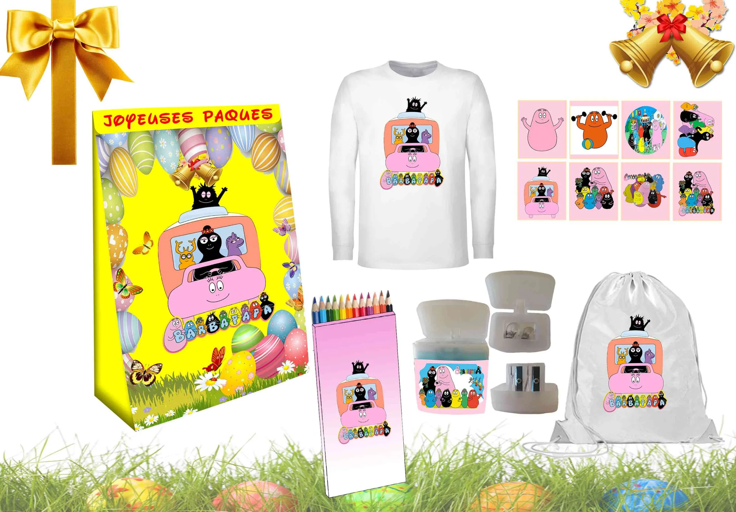 Barbapapa et ses amis cadeau de Joyeuses Pâques