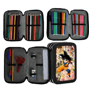 Astuccio scuola Completo 3 zip 18 colori