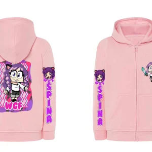 Anna Spina Storie Felpa Zip Con Cappuccio