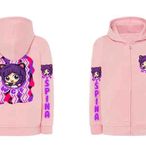 Anna Spina WGF Felpa Zip Con Cappuccio