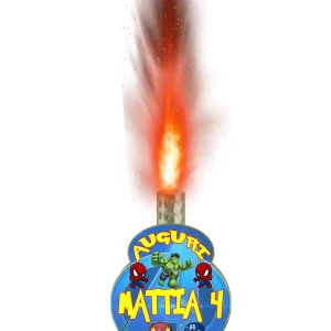 Avengers and friends Candela fontana luminosa per torta