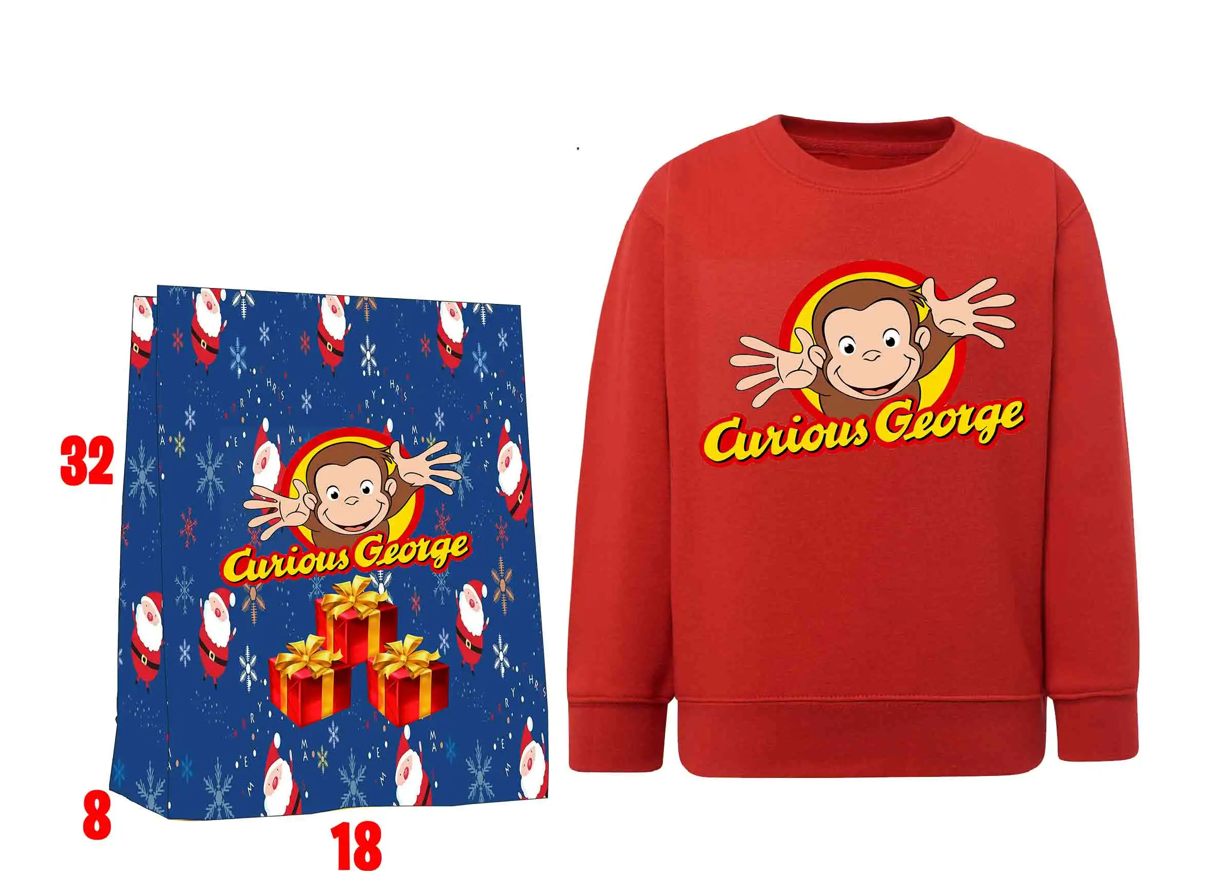 George and friends Felpa senza cappuccio IT - immagine 2