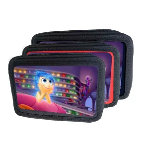 Astuccio scuola 3 zip Gioia Vuoto Colore Casuale