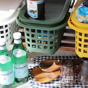 Basket con Coperchio Verde Scuro