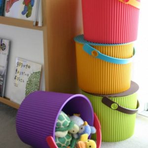 Secchiello Bicolore Arancio&Turchese