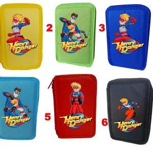Henry Danger Astuccio portacolori 3 cerniere zip 0853