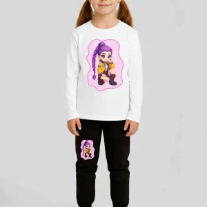 Huntrix K-pop Rumi Mira Zoei Pigiama Bambina