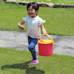 Secchiello Bicolore Rosa&Arancio