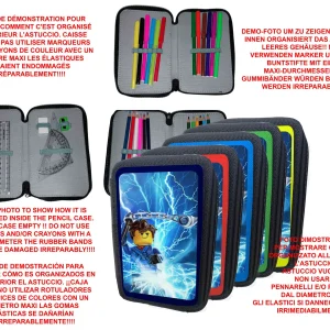 Astuccio scuola Ninjago 3 zip VUOTO