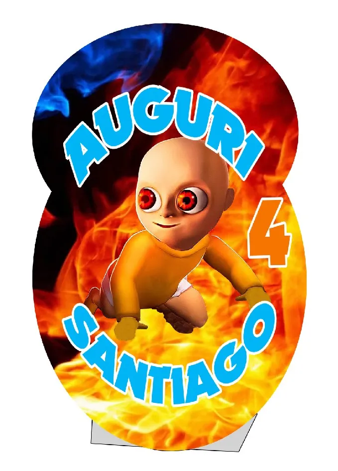 Baby yellow and friends Sagoma in Cartoncino 45/50 cm circa con base - immagine 2