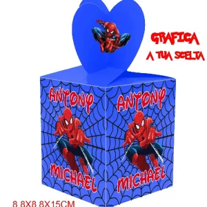 Spyder scatole da party per Regalini Festa Scatola di Caramelle per Feste,Compleanno,Bomboniere