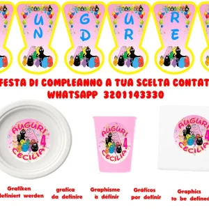 Barbapapa Festa Compleanno Disponibile da Bambina e Bambino