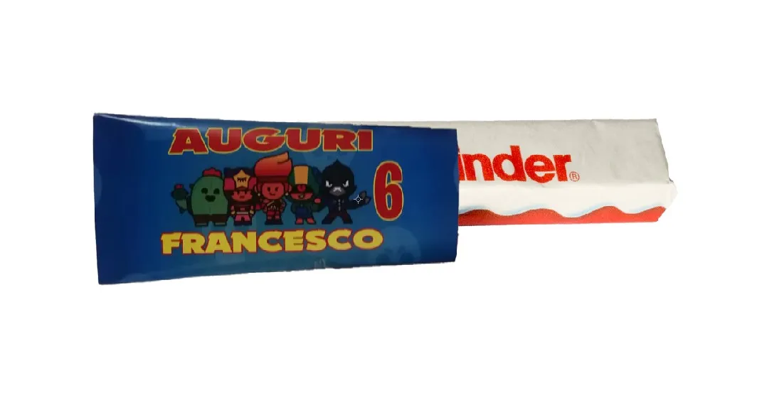 Brawl and friends – Sacchetti carta rettangolari con chiusura, per barrette cioccolato