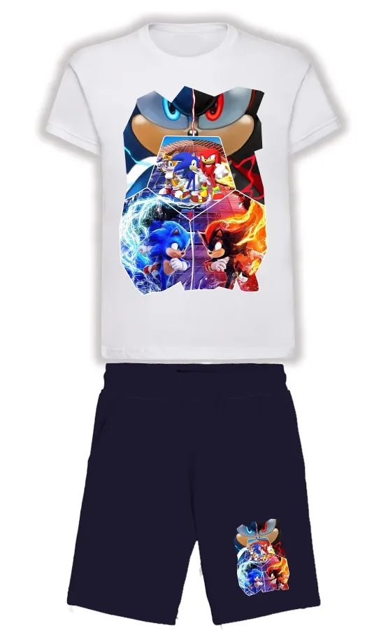 Sonic Team Ensemble T-Shirt et Short Garçons